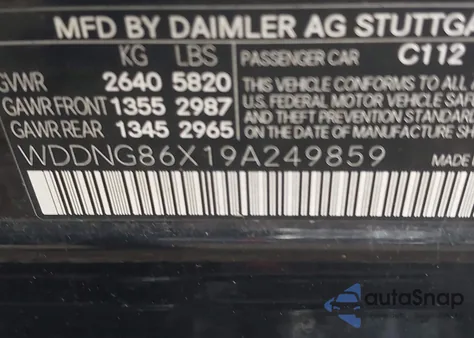 2009 Mercedes-Benz S 550 4Matic from USA, damaged, VIN WDDNG86X19A249859